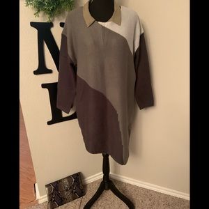 Woman’s color block sweater